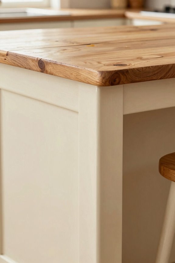 10 Painted Kitchen Table Ideas to Transform Your Space 9 painted bases with natural wood accents tu1tp