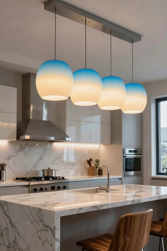 10 Kitchen Lighting Ideas to Brighten Your Space 1 smart color changing pendant lights