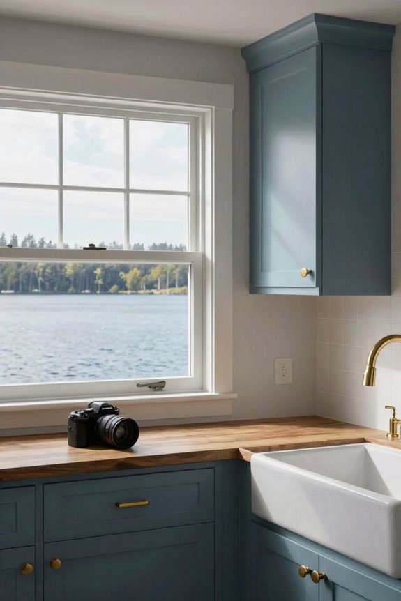 Lakehouse Kitchen Designs That Capture Waterfront Living Ideas 1 soft earth tones light brass accents