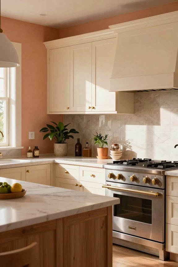 7 Orange Kitchen Design Styles That Transform Your Space 1 soft orange walls warm yet calm