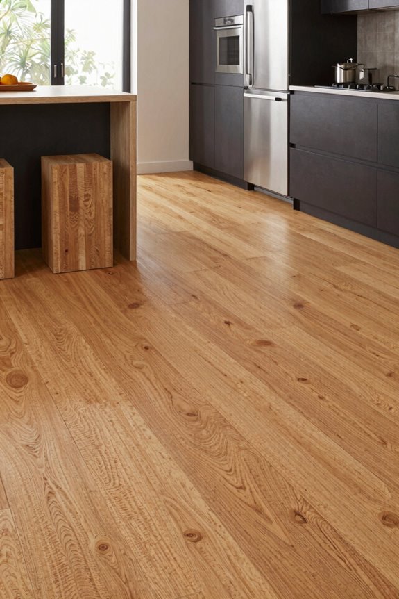 sustainable cork and linoleum flooring